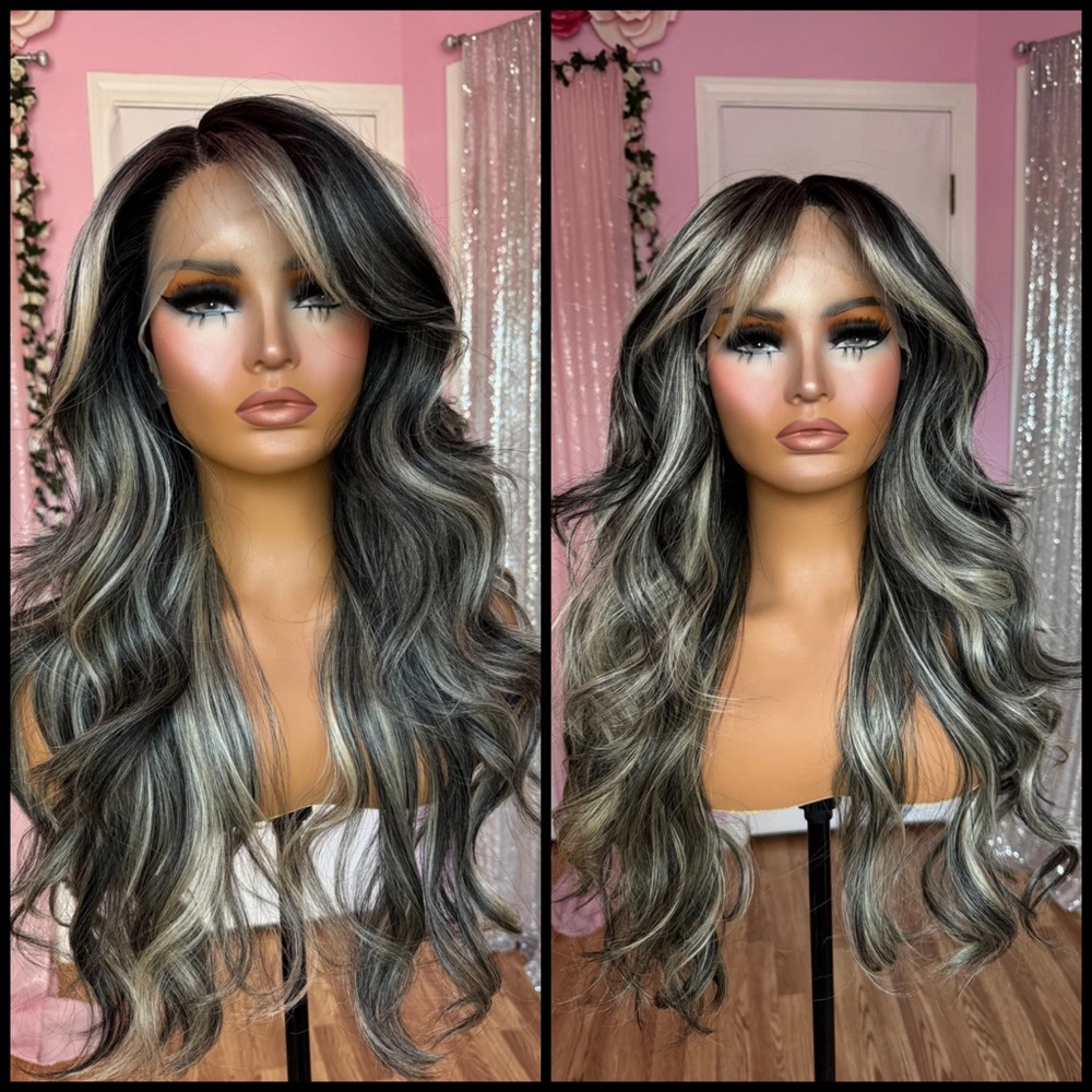 Human Hair Blended Lace Front Wig